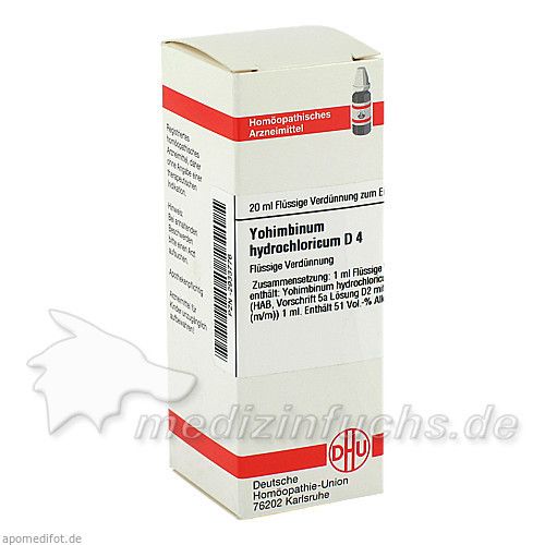 YOHIMBINUM HYDROCHLORICUM D 4 Dilution, 20 ML