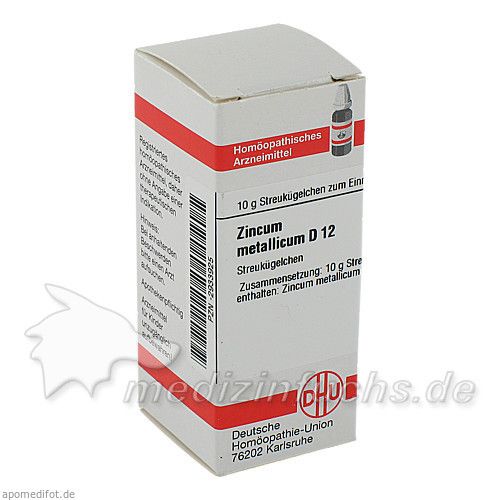 ZINCUM METALLICUM D 12 Globuli, 10 G