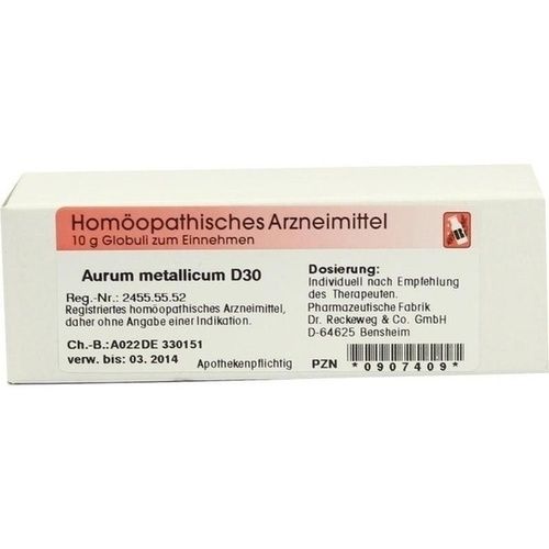 Aurum metallicum D30, 10 G