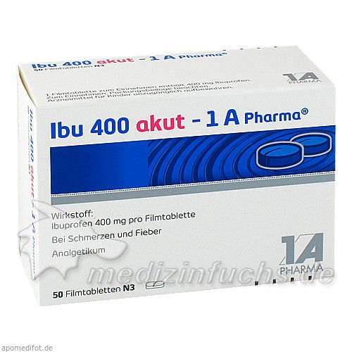 Ibu 400 akut - 1A Pharma, 50 ST