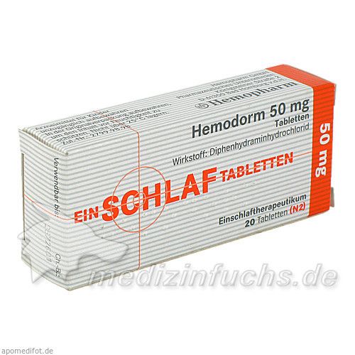 Hemodorm 50mg Einschlaf-Tabletten, 20 ST