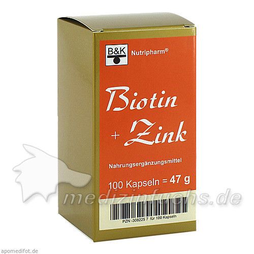 Biotin + Zink, 100 ST