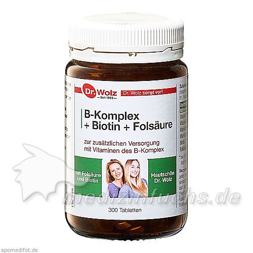 B-KOMPLEX+BIOTIN+FOLSÄURE, 300 ST