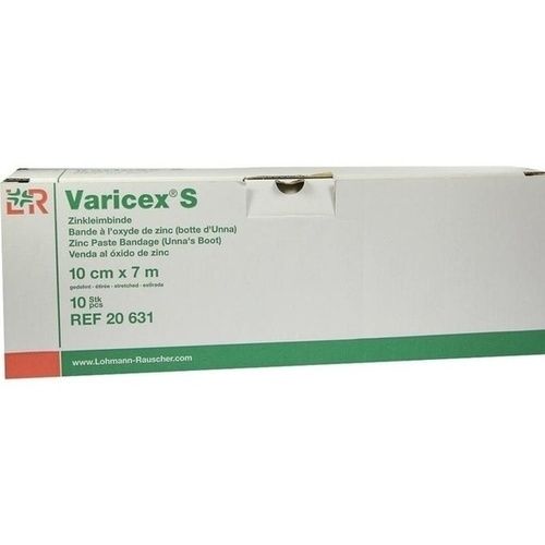 VARICEX S Zinkleimbinde 10 cmx7 m einz.verp., 10 ST