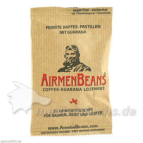 AirmenBeans feinste Kaffee Pastillen mit Guarana, 21 ST