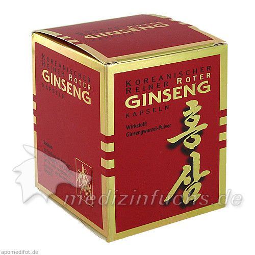 Koreanischer Reiner Roter Ginseng Wurzelpulv 300mg, 200 ST