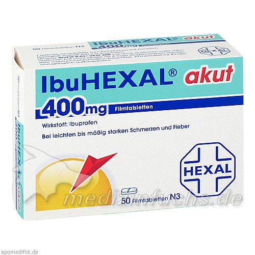 IbuHEXAL akut 400mg Filmtabletten, 50 ST