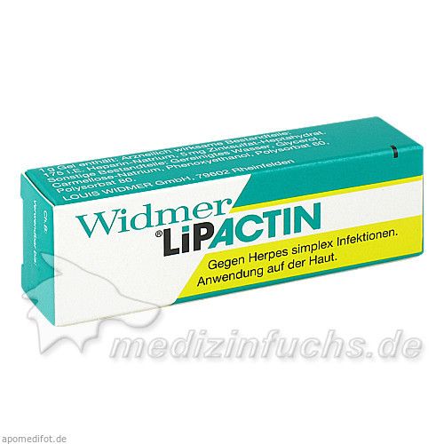 WIDMER Lipactin Gel, 3 G