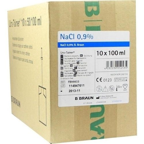 URO TAINER NATR CHLOR 0.9%, 10X100 ML