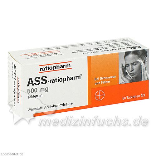 ASS-ratiopharm 500 mg, 50 ST