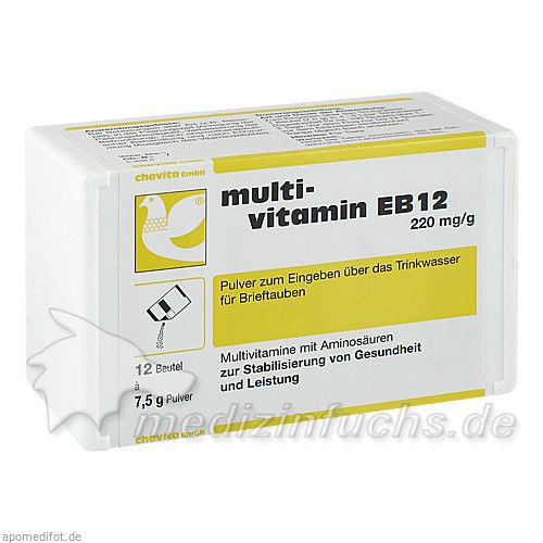 MULTIVITAMIN EB12 Pulver f.Tauben, 12X7.5 G