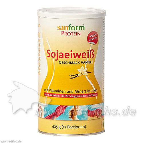 Sanform Protein Sojaeiweiß Vanille, 425 G