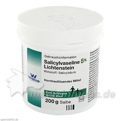 SALICYLVASELINE 5% LICHTEN, 200 G