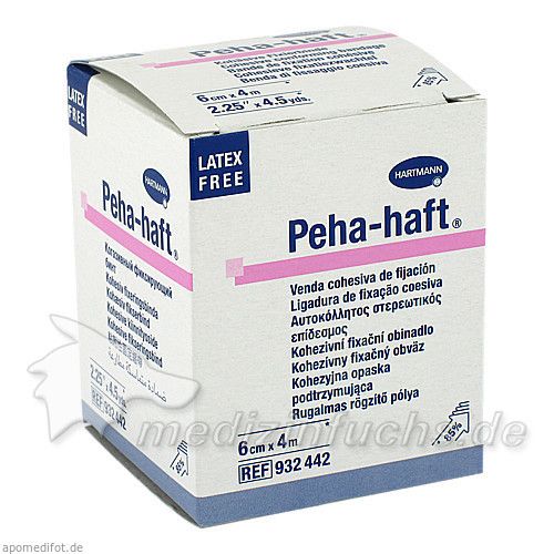 Peha-haft Latexfrei Fixierbinde 6cmx4m, 1 ST