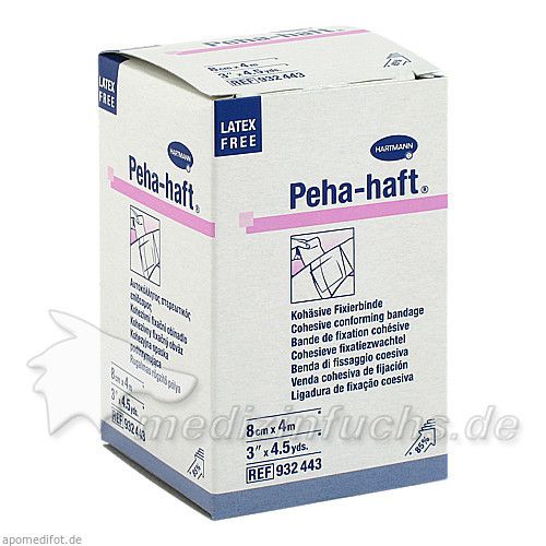 Peha-haft Latexfrei Fixierbinde 8cmx4m, 1 ST