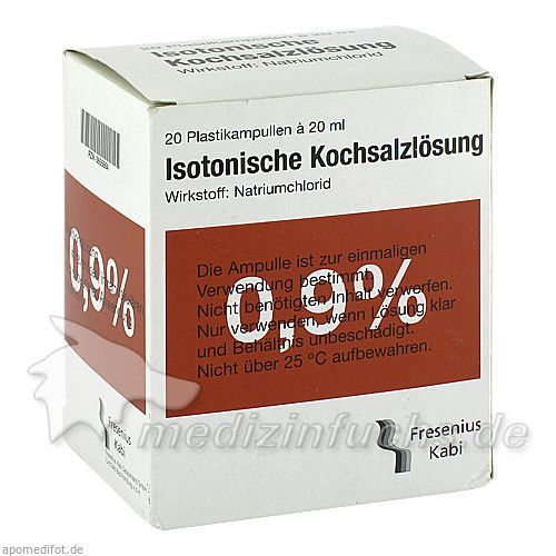 KOCHSALZ 0.9% ISOTON PL, 20X20 ML