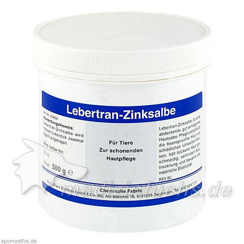 Lebertran Zinksalbe, 500 G