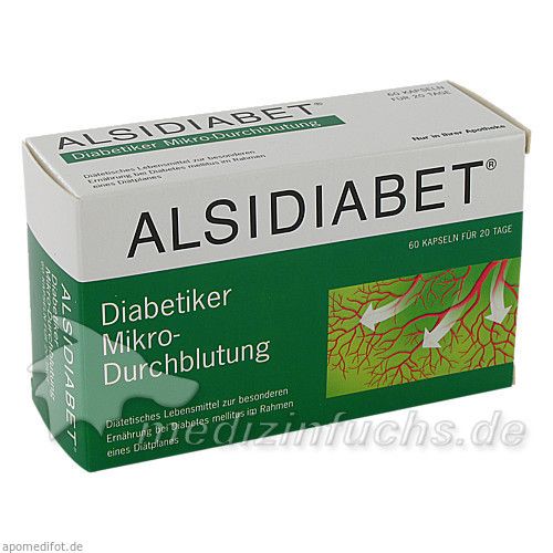 ALSIDIABET Diabetiker Mikro-Durchblutung, 60 ST