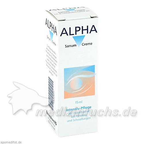 ALPHA SANUM AUGENCREME, 15 ML