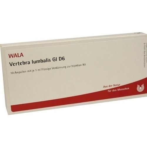 VERTEBRA LUMBALIS GL D 6 Ampullen, 10X1 ML