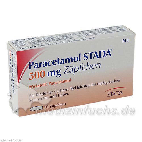 Paracetamol STADA 500mg Zäpfchen, 10 ST