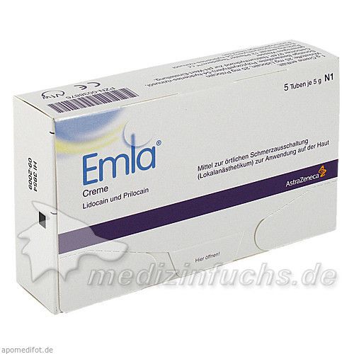 EMLA Creme + 12 Tegaderm Pflaster, 5X5 G