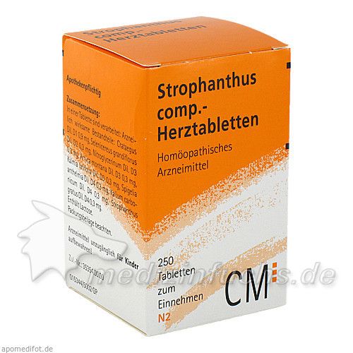 Strophanthus comp.-Herztabletten, 250 ST