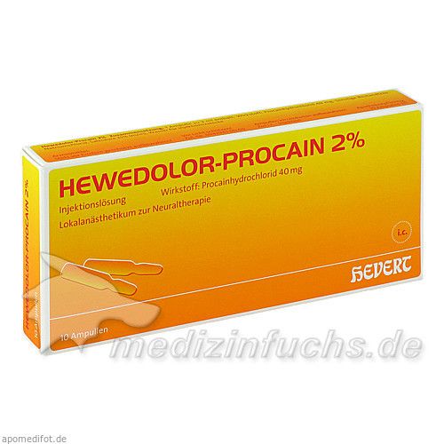 HEWEDOLOR PROCAIN 2%, 10 ST