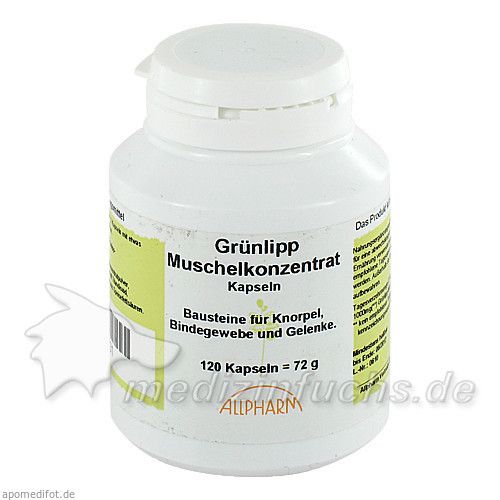 Grünlipp Muschelkonzentrat 500mg Kapseln, 120 ST