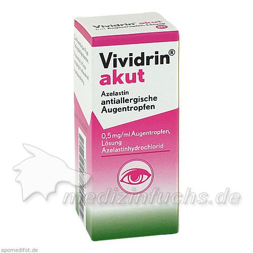 VIVIDRIN akut Azelastin antiallerg. Augentropfen, 6 ML