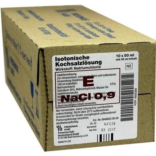 Isotonische Kochsalzlösung Fresenius(Frekaflasche), 10X40 ML