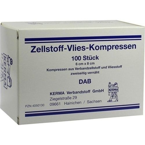 ZELLSTOFF VLIES KOMPRESSEN 6x8 cm unsteril, 100 ST