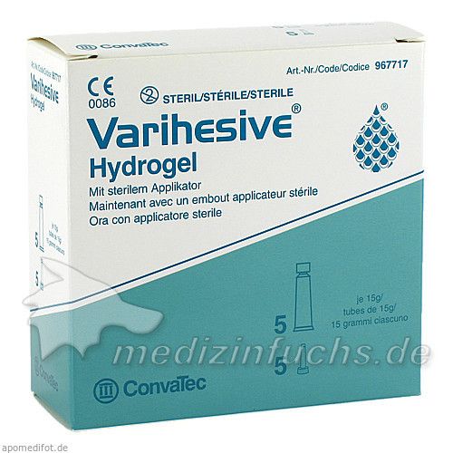 VARIHESIVE Hydrogel mit Applikator, 5X15 G