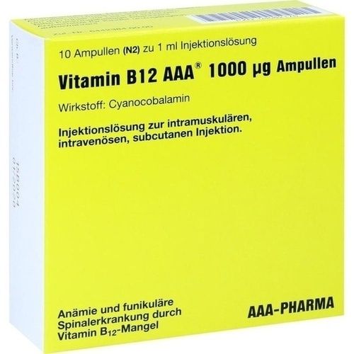 VITAMIN B12 AAA 1.000 \m63g Ampullen, 10X1 ML