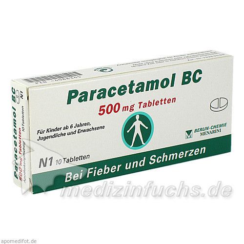 Paracetamol BC 500mg Tabletten, 10 ST