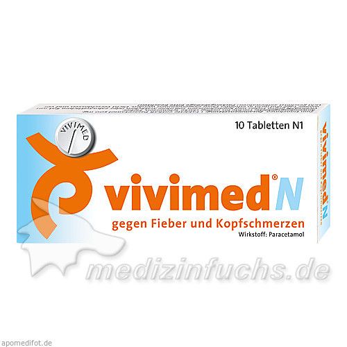 VIVIMED N gegen Fieber und Kopfschmerzen Tabletten, 10 ST