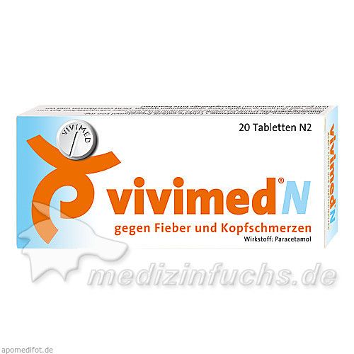 VIVIMED N gegen Fieber und Kopfschmerzen Tabletten, 20 ST