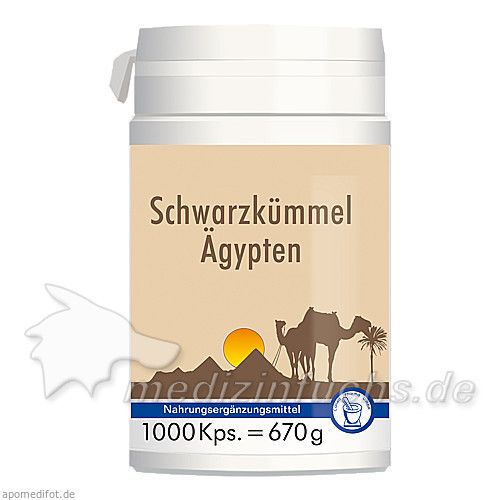 Schwarzkümmel Ägypten + Vitamin E, 1000 ST