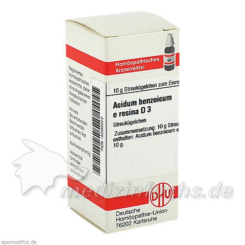 ACIDUM BENZOIC E RES D 3, 10 G
