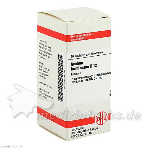 ACIDUM FORMIC D12, 80 ST
