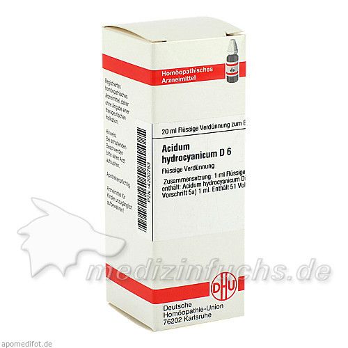 ACIDUM HYDROCYANIC D 6, 20 ML