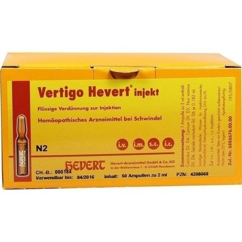 VERTIGO HEVERT Injekt Ampullen, 50 ST