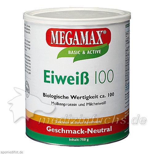 Eiweiss 100 Neutral MEGAMAX, 750 G