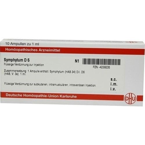 SYMPHYTUM D 6 Ampullen, 10X1 ML