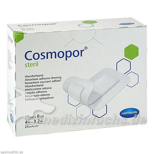 COSMOPOR STERIL 10X8CM, 25 ST