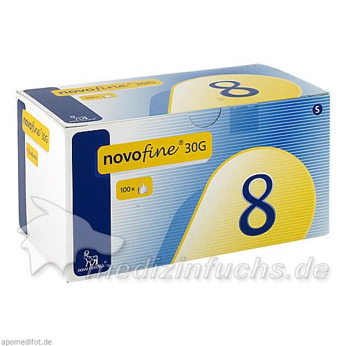 Novofine 8 Kanuelen 0.30x8mm, 100 ST