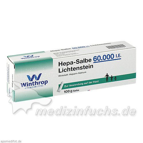 Hepa-Salbe 60000 I.E. Lichtenstein, 100 G