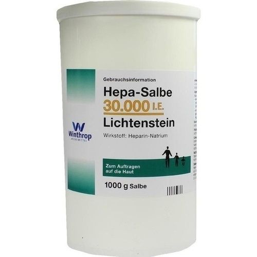 Hepa-Salbe 30000 I.E. Lichtenstein, 1000 G