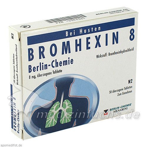 BROMHEXIN 8 BERLIN CHEMIE, 50 ST