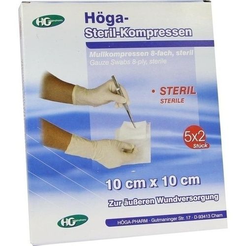 HOEGA STERIL 8FA 10X10, 5X2 ST